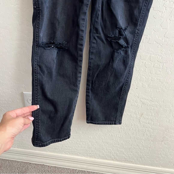 Citizens of Humanity Quincy Overalls Black Surrender Distressed Small - Picture 6 of 11